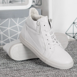 Sergio Leone Adidași albi pe platformă 1