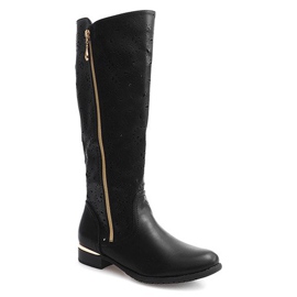 Cizme openwork 6769 Negru 1