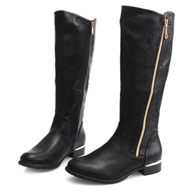 Cizme openwork 6769 Negru 2