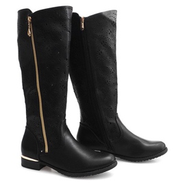 Cizme openwork 6769 Negru 3