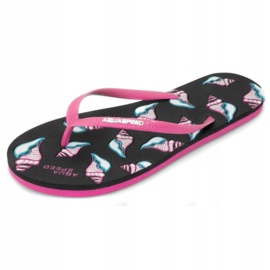 Flip-flops Aqua-Speed ​​Napoli W 40874-49564 negru roz 1