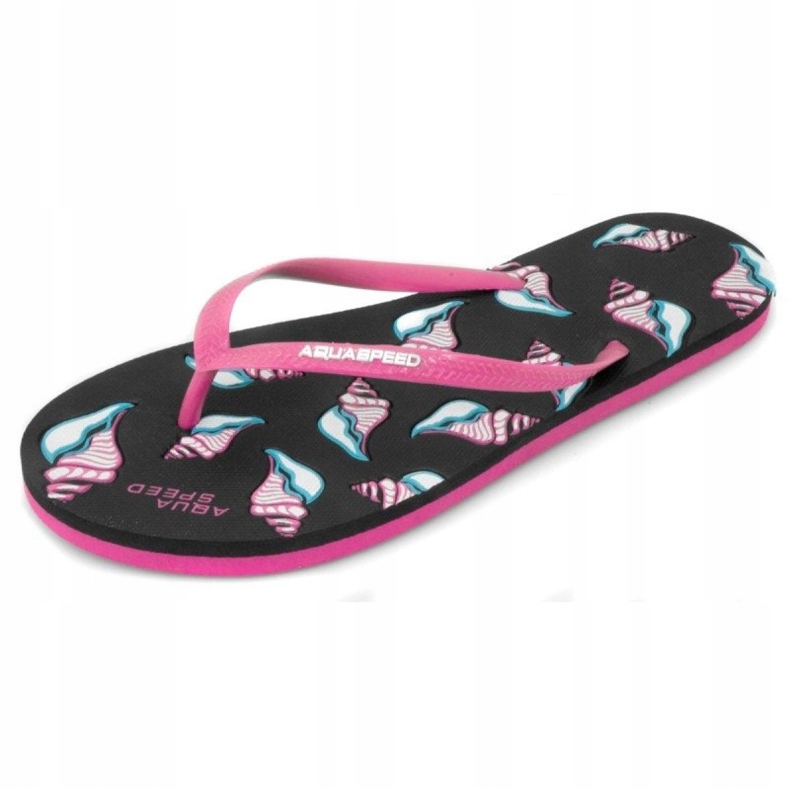 Flip-flops Aqua-Speed ​​Napoli W 40874-49564 negru roz 1