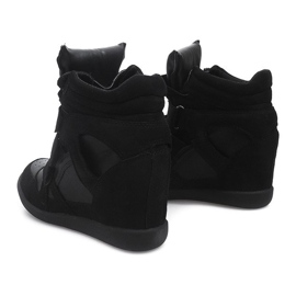 Adidași cu pană FY8515 Negru 2