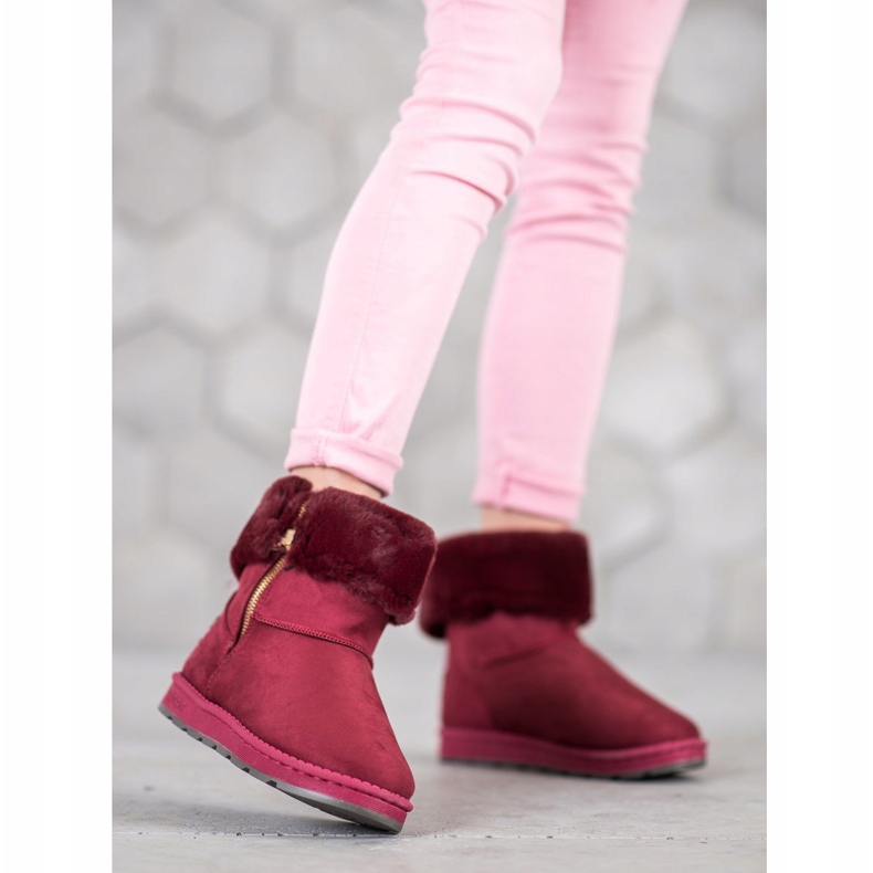 Bona Mukluki cu Roll Up Shank roșu multicolor 2