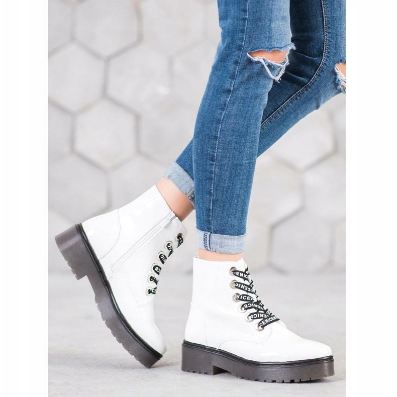 Sergio Leone Încălțăminte albă pe platformă 1