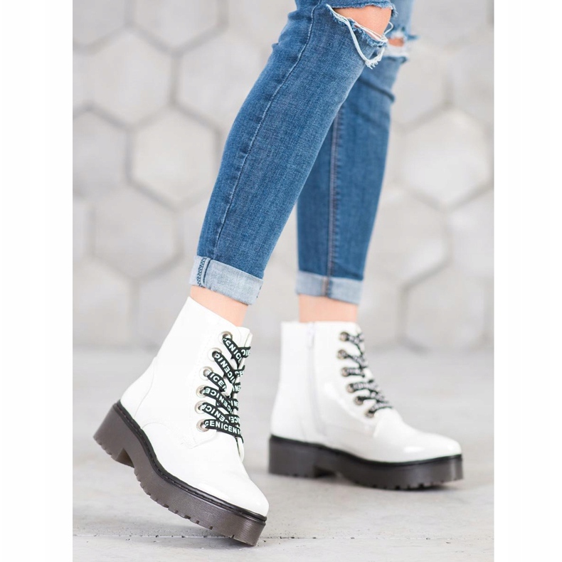 Sergio Leone Încălțăminte albă pe platformă 2