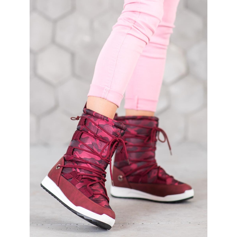 Small Swan Ghete de zăpadă Moro roșu 2 Small Swan Ghete de zăpadă Moro roșu 2