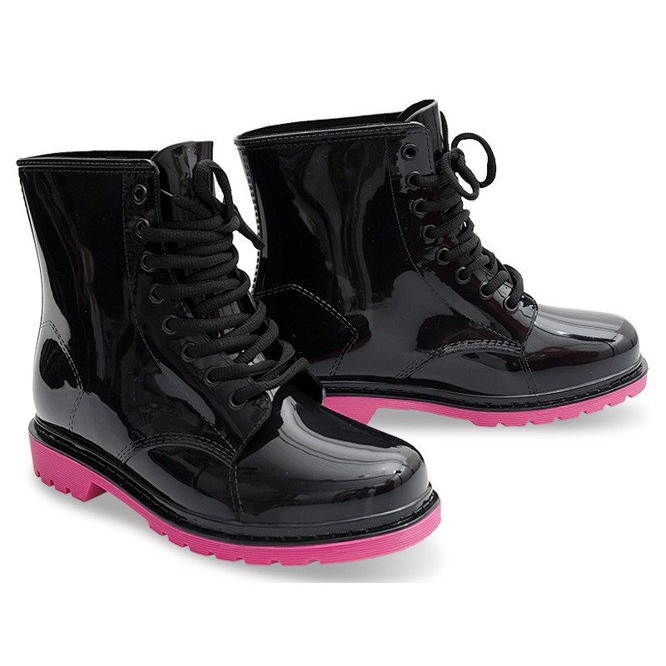 Galoshes Glany Trapery Mdx BLACK / ROSE negru 1 Galoshes Glany Trapery Mdx BLACK / ROSE negru 1