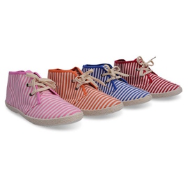 Cizme Adidași cu talpă de paie 2607 Roșu 1