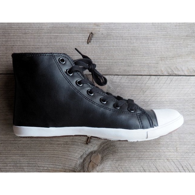 Adidași înalți 9805 Negru 1