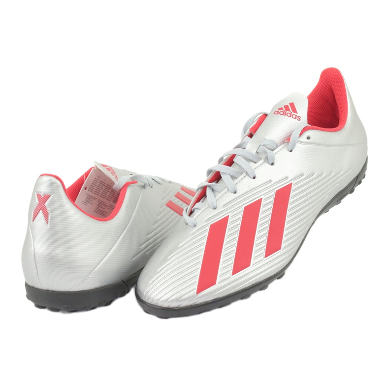 Ghete de fotbal Adidas X 19.4 Tf M F35344 argint 4