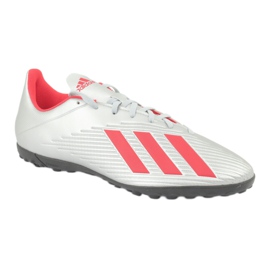 Ghete de fotbal Adidas X 19.4 Tf M F35344 argint 1