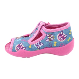 Pantofi pentru copii Befado roz 213P113 albastru multicolor 3