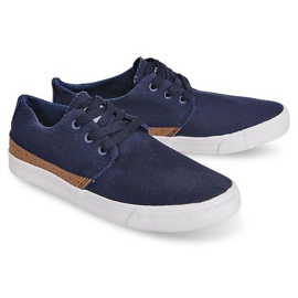 Tenisi casual textile Y010 Albastru albastru marin 1