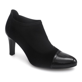Cizme elegante pe un post 8367 negru 1