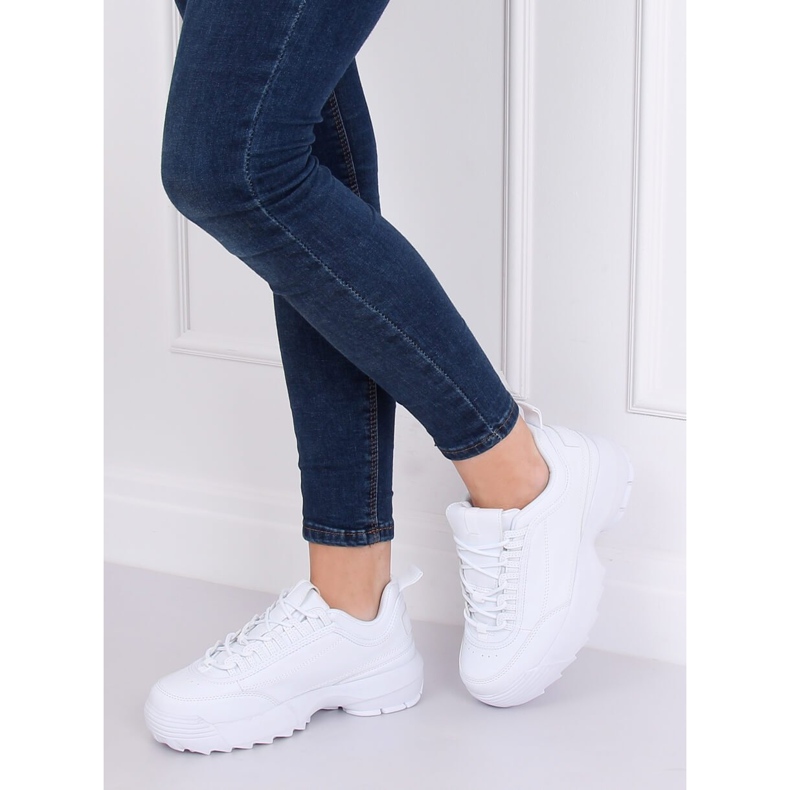 Alb DSC81-2 Pantofi sport albi 2