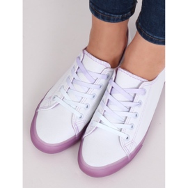 Adidași pentru femei ombre albe și violete E3508 Violet 2 Adidași pentru femei ombre albe și violete E3508 Violet 2