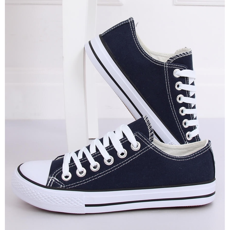 Adidași clasici pentru femei de culoare albastru maro 7050Y Dk Blue albastru marin 2