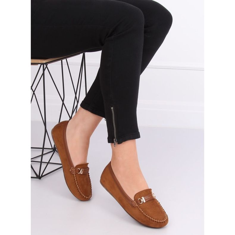 Mocasini pentru femei cămilă FM3024 Camel maro 1