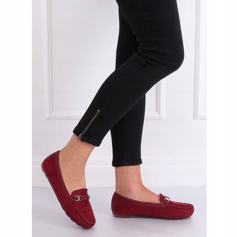 Mocasini dama bordeaux FM3024 Wine roșu 1