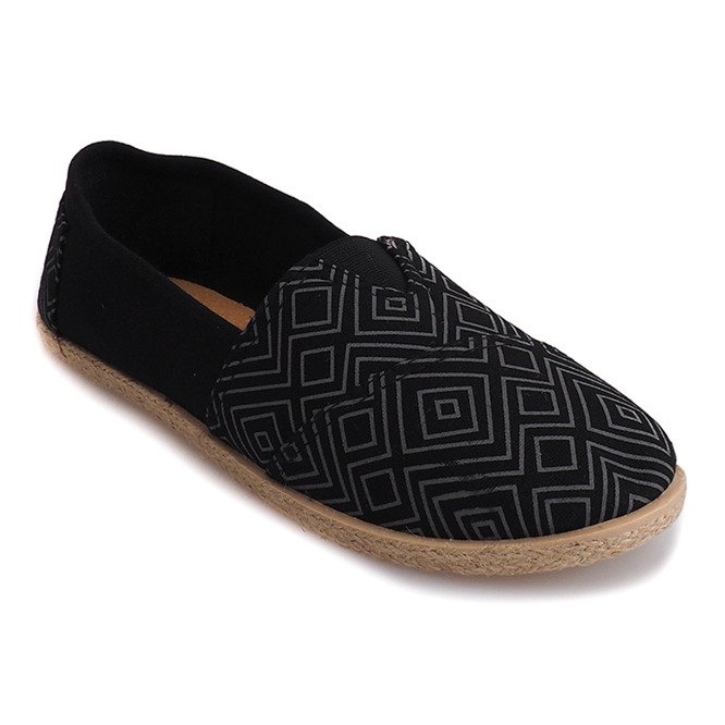Espadrile de in B211-2 Adidași negri negru 1