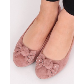 Balerini cu pană roz FM217-13 Roz 1