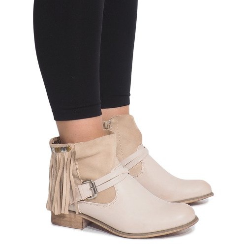 Decorat cu cizme 341-PA Bej 1