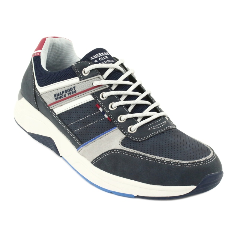 Pantofi sport ADI American Club RH07 roșu albastru marin gri 1 Pantofi sport ADI American Club RH07 roșu albastru marin gri 1