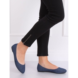 Balerini netede bleumarin Z1005 Navy albastru marin 2