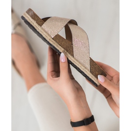 Goodin Papuci confortabili de aur 2 Goodin Papuci confortabili de aur 2