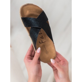 Goodin Papuci negri confortabili negru 1 Goodin Papuci negri confortabili negru 1