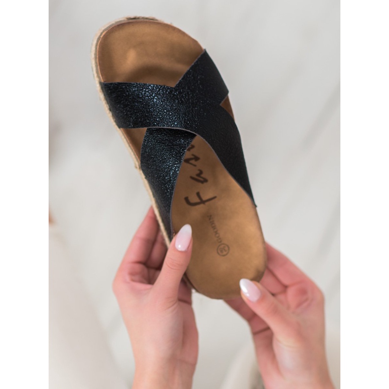 Goodin Papuci negri confortabili negru 1