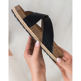 Goodin Papuci negri confortabili negru 2 Goodin Papuci negri confortabili negru 2