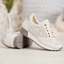 Kylie Încălțăminte ajurată pe platformă maro 1