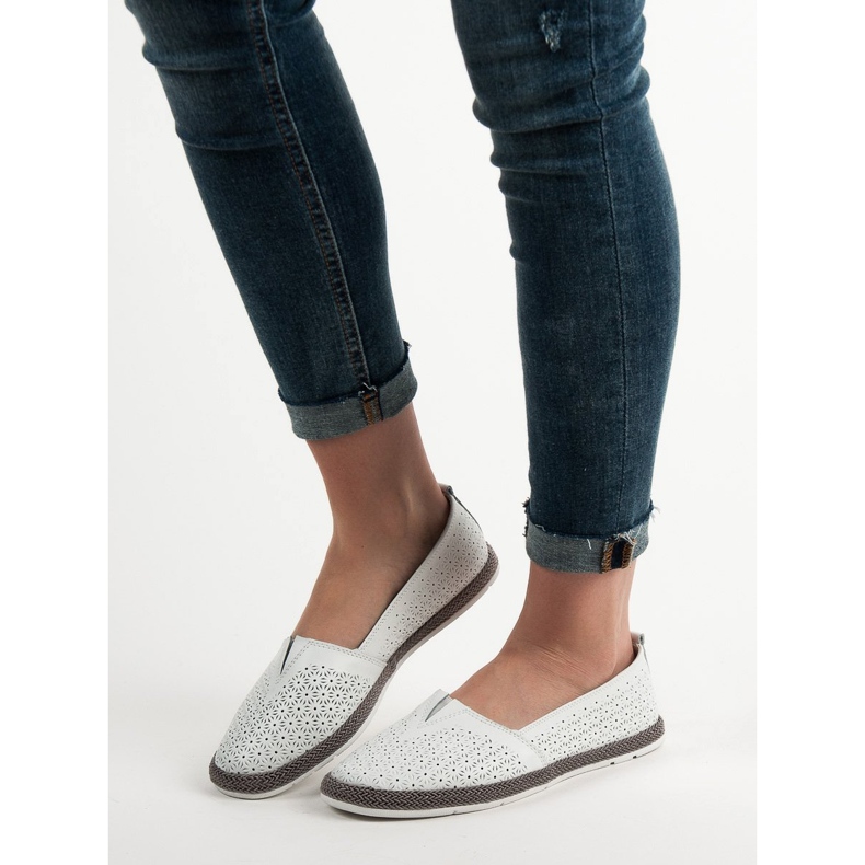 Goodin Balerine ajurate alb 1