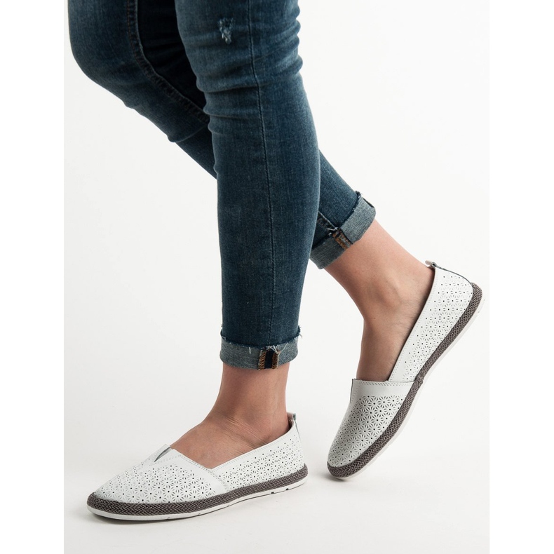 Goodin Balerine ajurate alb 2