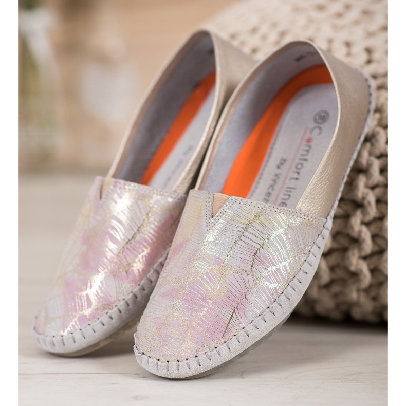 Slipon din piele VINCEZA galben 2