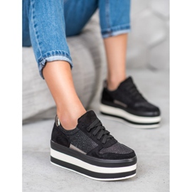 Seastar Adidași pe platformă negru gri 1