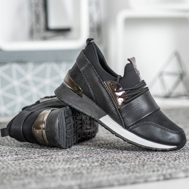 Muto Încălțăminte sport pe platformă negru 2