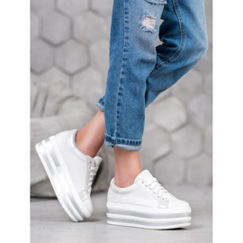 Seastar Adidași pe platforma modei alb 1