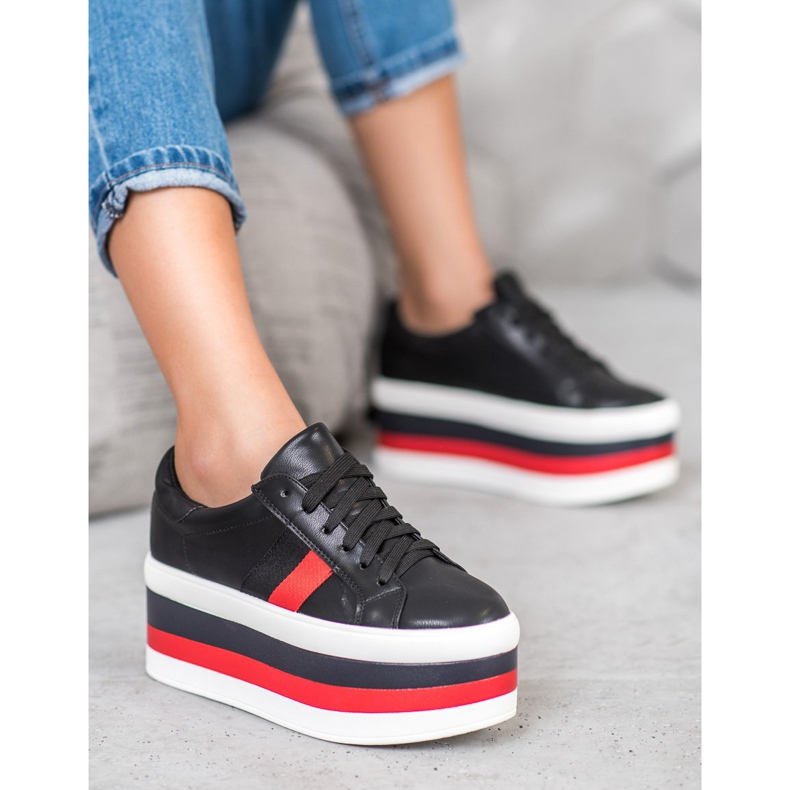 Seastar Încălțăminte pe platforma modei negru multicolor 1