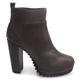 Cizme de glezne W15 Taupe negru 1