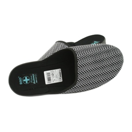 Papuci papuci bărbați Adanex 25147 herringbone negru gri 5