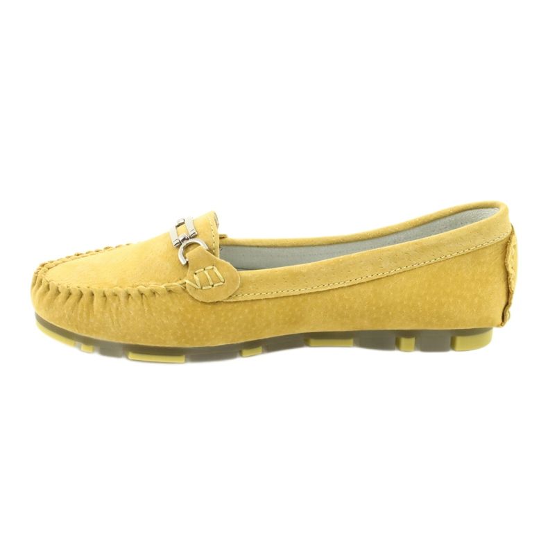 Mocasini din piele de antilopă Filippo DP 1202 galben 2