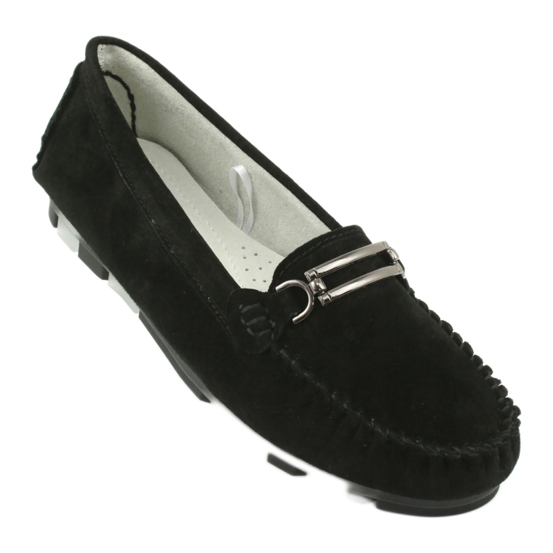 Mocasini Filippo DP1202 din piele de capră negru 1