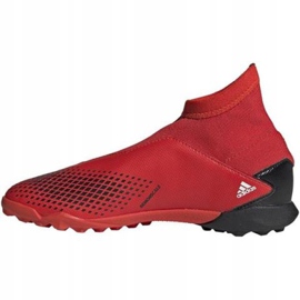 Ghete de fotbal Adidas Predator 20.3 Ll Tf Jr EF1949 roșu roșu 2