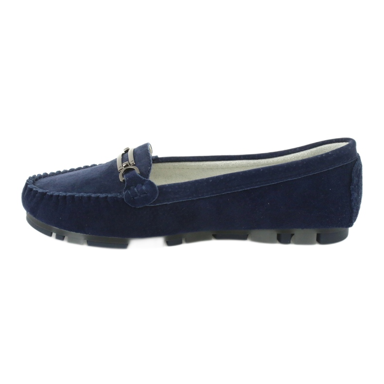 Mocasini din piele de antilopă Filippo DP 1202 albastru 2