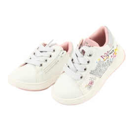 American Club Pantofi sport pentru fete cu un Star GC15 White alb 3 American Club Pantofi sport pentru fete cu un Star GC15 White alb 3