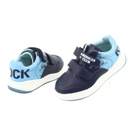 Pantofi sport American Club GC18 cu velcro albastru marin albastru 4