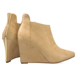 Pompe din piele de căprioară TL01-1 bej 1 Pompe din piele de căprioară TL01-1 bej 1